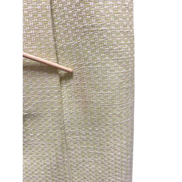 Dolce & Gabbana Spring Green & White Textured Lace Trimmed Coat - Picture 6 of 10